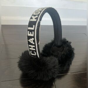 Michael kors black ear muffs